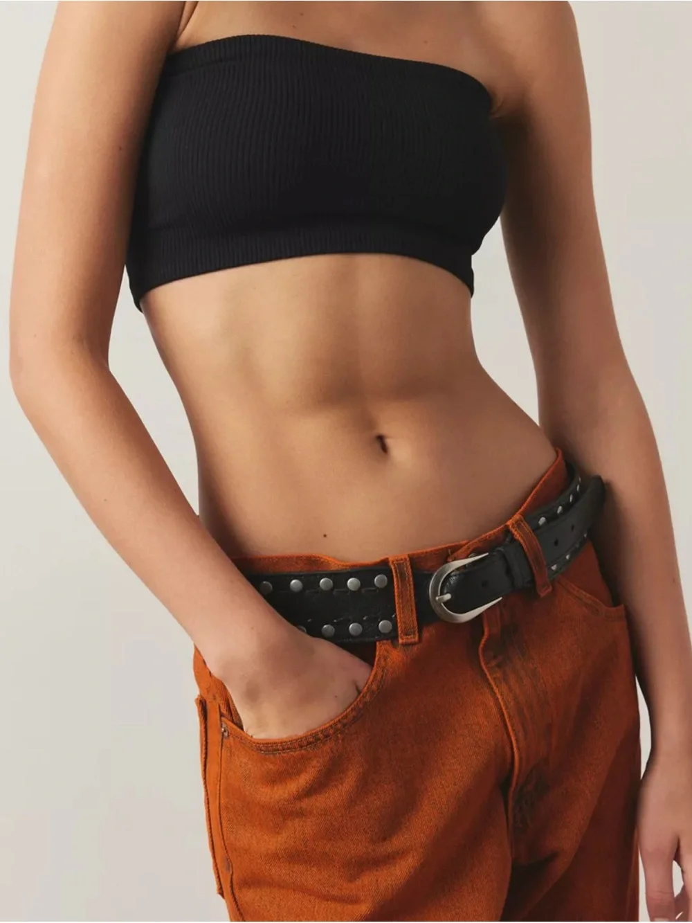 (SMALL) NWOT SILENCE & NOISE URBAN OUTFITTERS NOAH LEATHER FINGE SKIRT